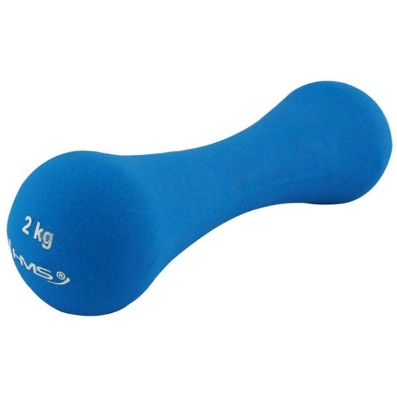Ganteră din fontă acoperită cu neopren - HMS 2 kg