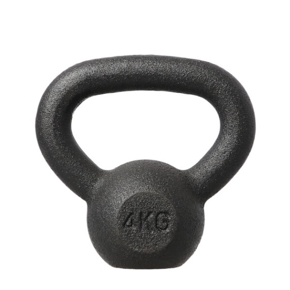 Ganteră kettlebell - 4 kg - HMS KZG04 - negru