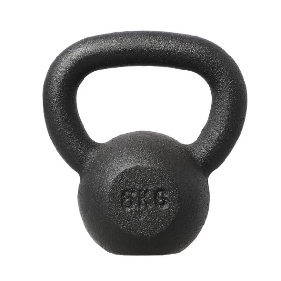 Ganteră kettlebell - 6 kg - HMS KZG06 - negru