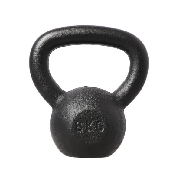 Ganteră kettlebell - 8 kg - HMS KZG08 - negru