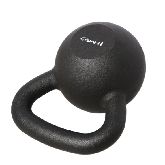 Liatinový kettlebell HMS KZG16 16 kg, čierny