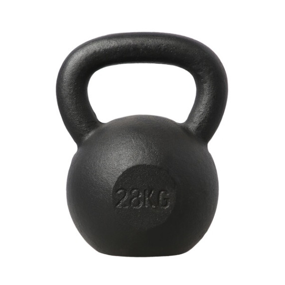 Ganteră kettlebell - HMS KZG28 - 28 kg - negru