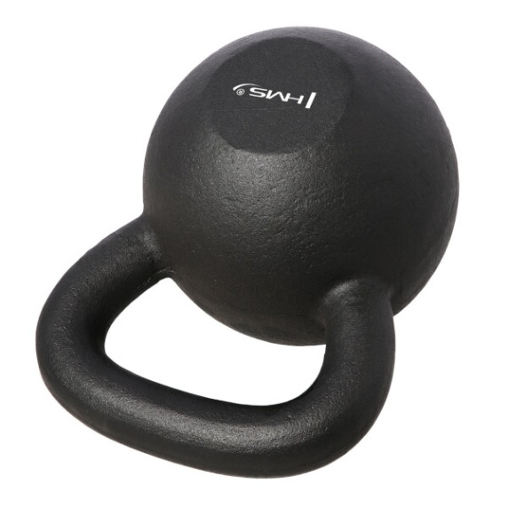 Ganteră kettlebell - HMS KZG28 - 28 kg - negru