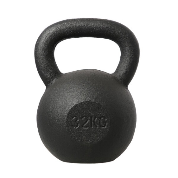 Ganteră kettlebell - HMS KZG32 - 32 kg - negru