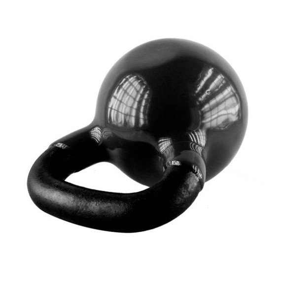 Kettlebell pokrytý vinylom HMS KNV12 12 kg, čierny