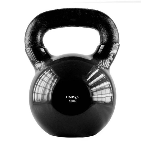 Ganteră Kettlebell - HMS KNV16 16 kg - negru