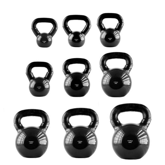 Ganteră Kettlebell - HMS KNV16 16 kg - negru