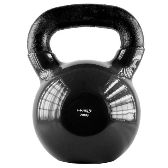 Ganteră Kettlebell - HMS KNV20 20 kg - negru