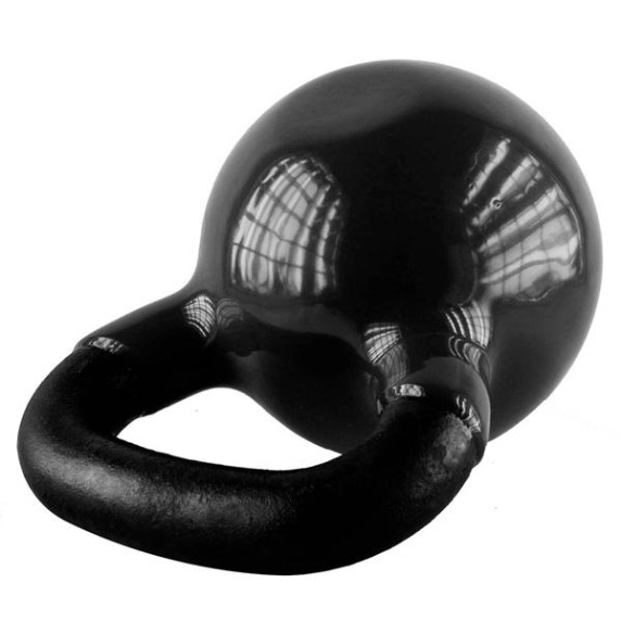 Kettlebell pokrytý vinylom HMS KNV28 28 kg, čierny