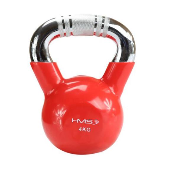 Ganteră Kettlebell - 4 kg - HMS KTC04 - roșu