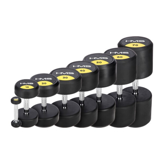 Pogumovaná jednoručná činka HMS HG Pro 27,5 kg