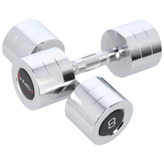 Set gantere cromate - 2x8 kg - HMS CHD08
