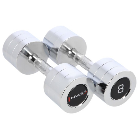 Set gantere cromate - 2x8 kg - HMS CHD08