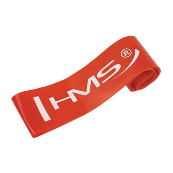 Bandă elastică fitness - HMS GU04 - roșu