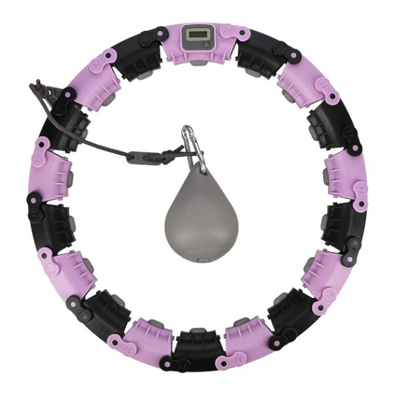 Cerc masaj  cu greutate - violet/negru - FH03