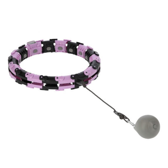 Cerc masaj  cu greutate - violet/negru - FH03