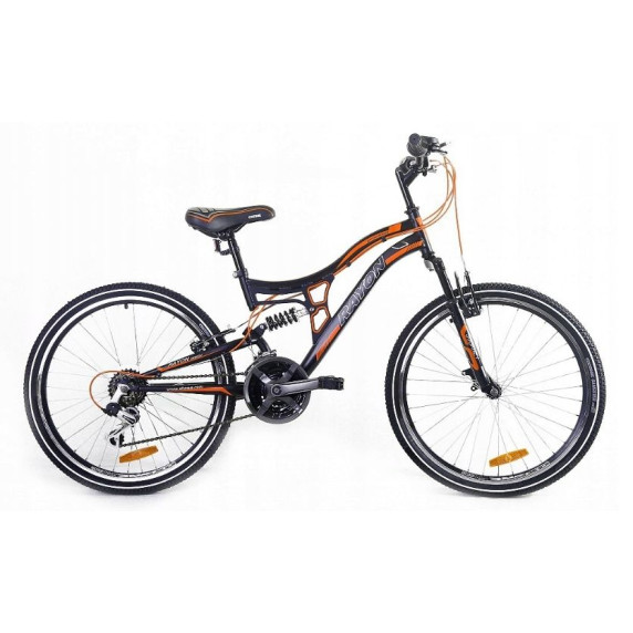 Horský bicykel pánsky Adventure 26" čierno-oranžový