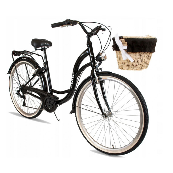 Dámsky bicykel ALICE  28" - čierny
