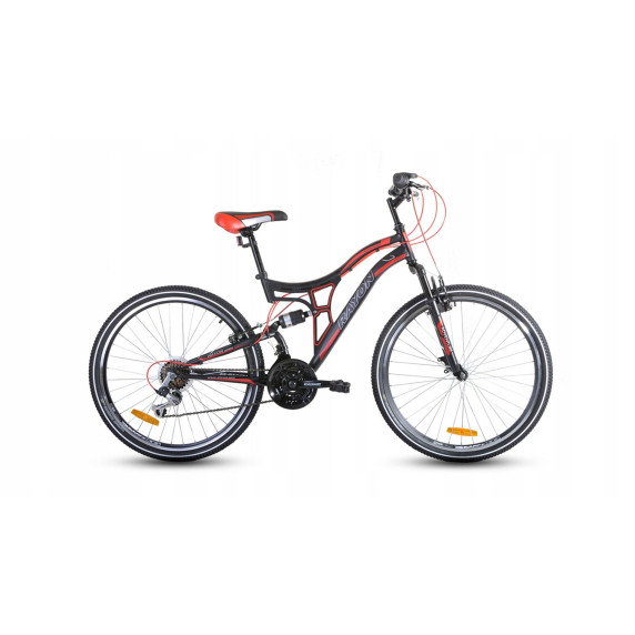 Kerékpár RAYON Adventure  26" - fekete/piros