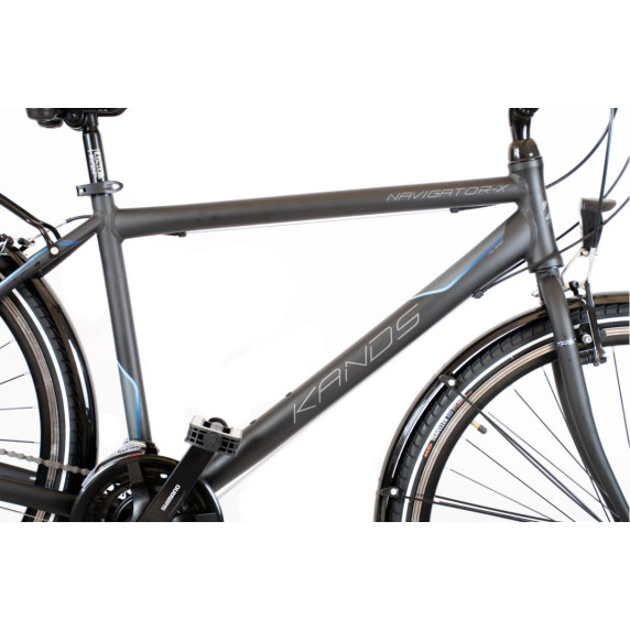 KANDS Navigator-X Pánsky turistický bicykel ALU 28" rám 21" 2020 - grafitovo-zelený