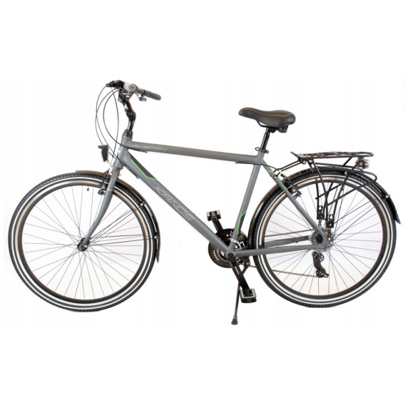 KANDS Navigator-X Pánsky turistický bicykel ALU 28" rám 21" 2020 - grafitovo-zelený