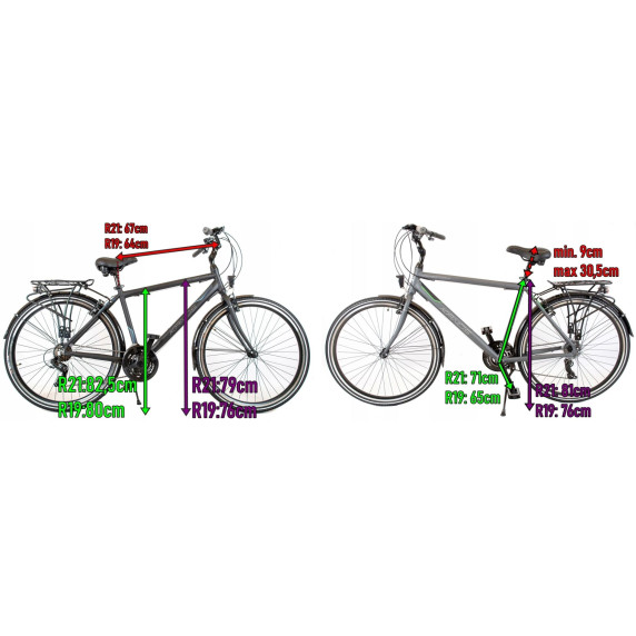 KANDS Navigator-X Pánsky turistický bicykel ALU 28" rám 21" 2020 - grafitovo-zelený