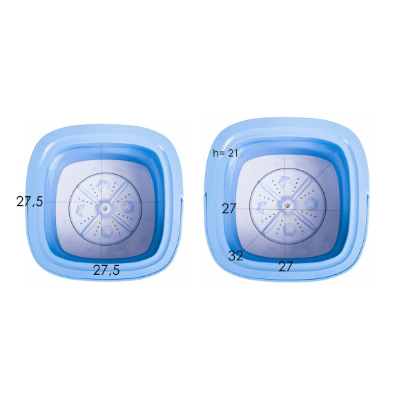 Mini mosógép 3kg Sigma XPB20-268 - kék