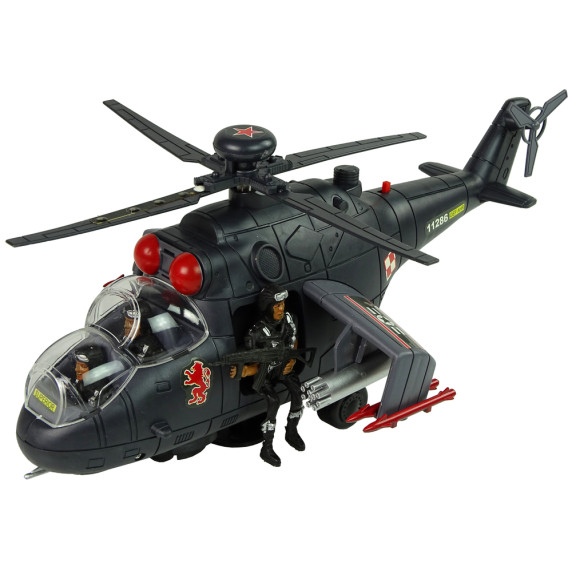 Vojenský vrtuľník so zvukovými a svetelnými efektmi Inlea4Fun HELICOPTER