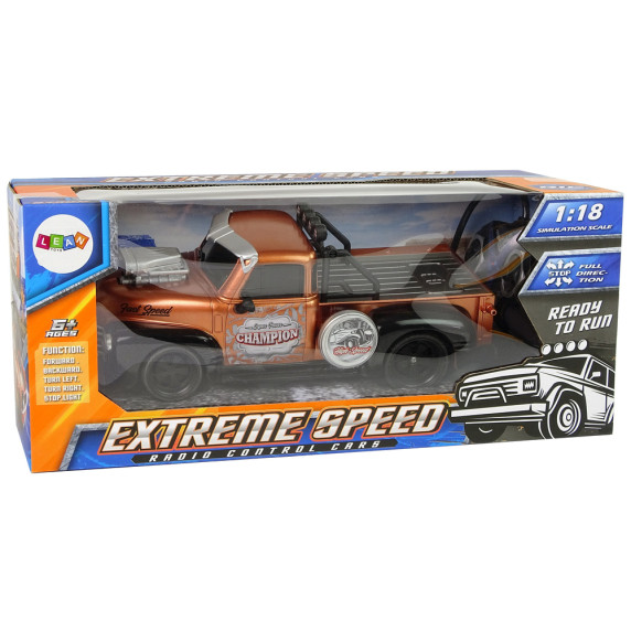 Mașină cu telecomandă 1:18 Pick-up - maro