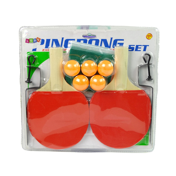 Set Ping Pong - 2 rachete, 5 mingi și plasă