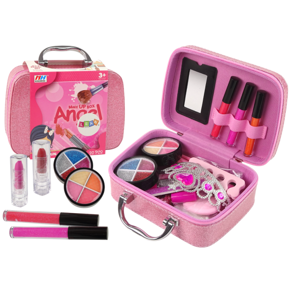 Sada na líčenie v kufríku Inlea4Fun MAKE UP BOX Angel