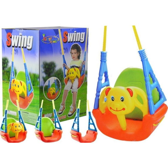 Gyerekhinta műanyag Inlea4Fun TEDDY SWING SET