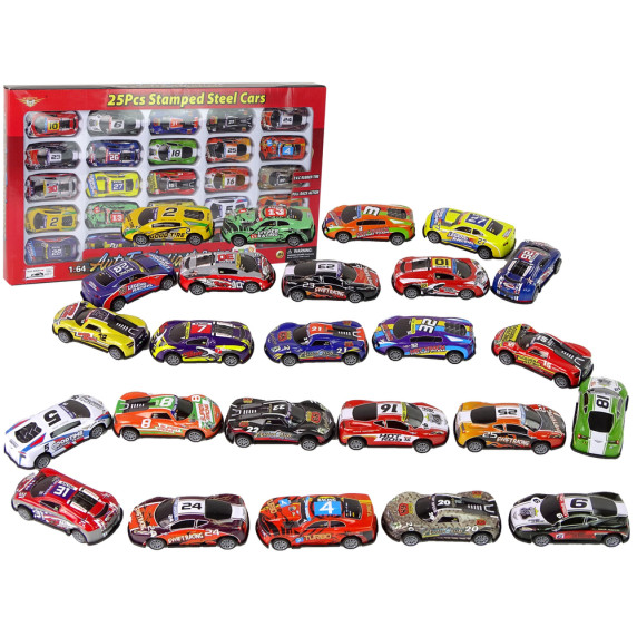 Set mașinuțe, culori asortate - 25 piese - Auto Enthusiast racing