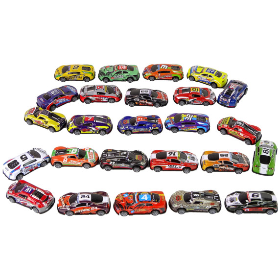 Set mașinuțe, culori asortate - 25 piese - Auto Enthusiast racing