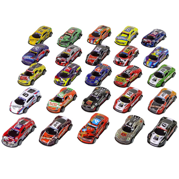 Set mașinuțe, culori asortate - 25 piese - Auto Enthusiast racing
