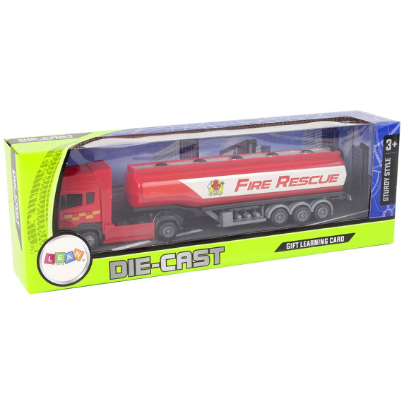 Camion cisternă de pompieri - 30 cm - roșu - DIE CAST