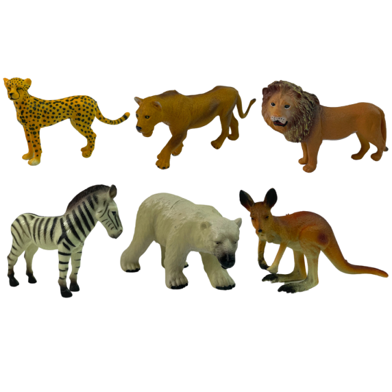 Set figurine - animale sălbatice din Africa - 6 figurine - Animal Model