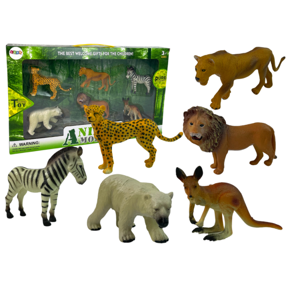 Set figurine - animale sălbatice din Africa - 6 figurine - Animal Model