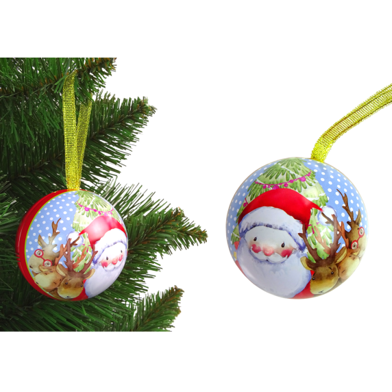 Glob de Crăciun - 7 cm - Moș Crăciun - Inlea4Fun