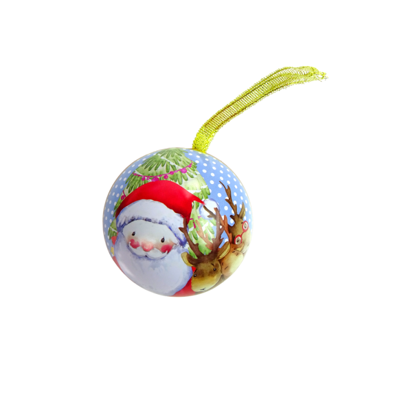 Glob de Crăciun - 7 cm - Moș Crăciun - Inlea4Fun