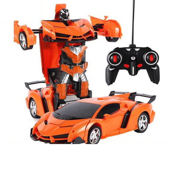 RC távirányítós Auto Robot Transformers 2az1-ben Inlea4Fun - Narancssárga