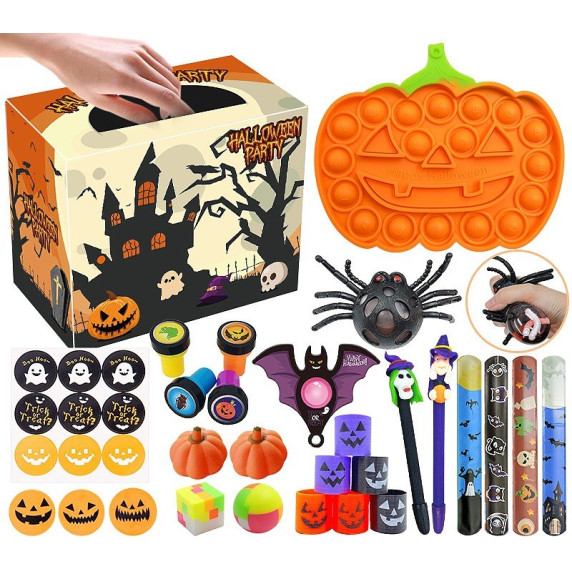 Senzorická sada antistresových hračiek Inlea4Fun HALLOWEEN PARTY