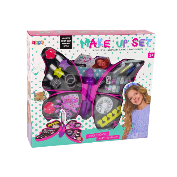 Set manichiură pentru copii - fluture - Inlea4Fun MAKE UP SET