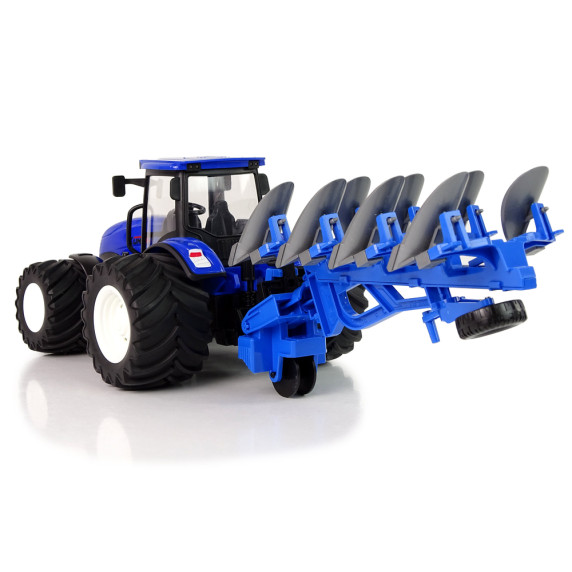 RC Távirányítós traktor ekével 1:24 Inlea4Fun Blue Plough Metal
