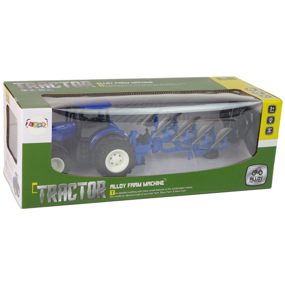 RC Távirányítós traktor ekével 1:24 Inlea4Fun Blue Plough Metal