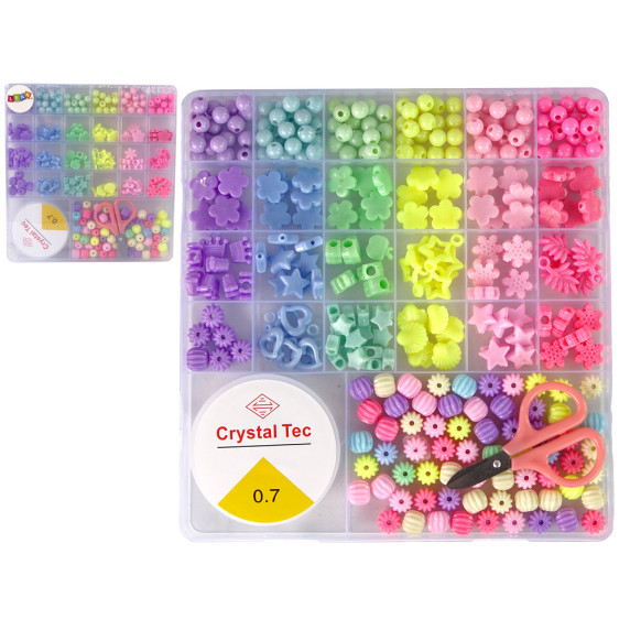 Set mărgele pentru realizarea bijuteriilor - Inlea4Fun CRYSTAL TEC 0,7 COLOR 