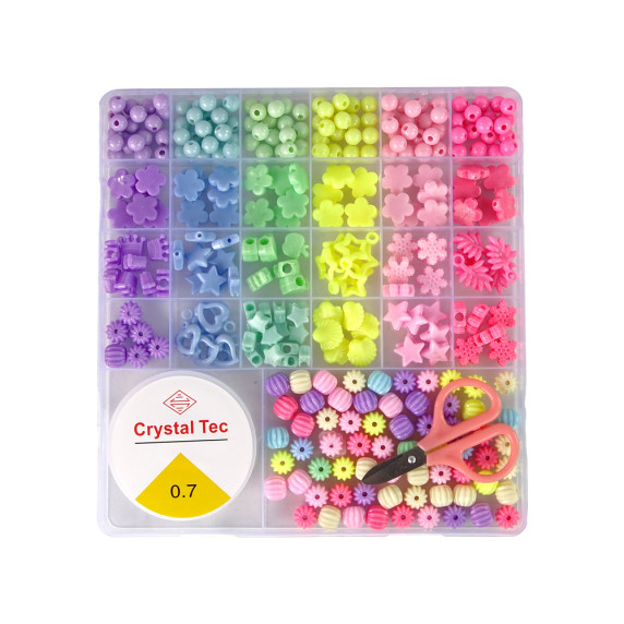 Set mărgele pentru realizarea bijuteriilor - Inlea4Fun CRYSTAL TEC 0,7 COLOR 