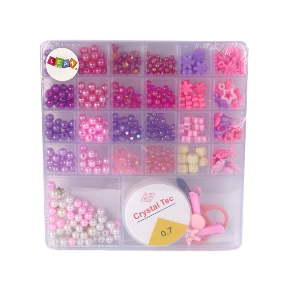 Sada na výrobu šperkov Inlea4Fun CRYSTAL TEC 0.7 ROSE