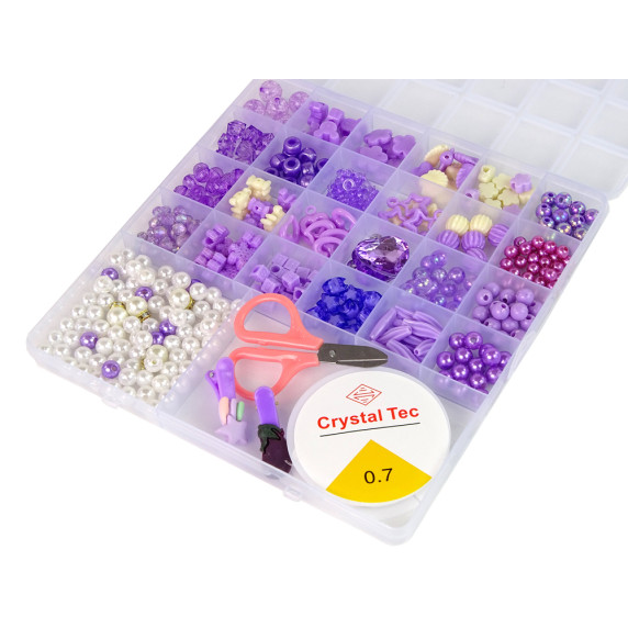 Sada na výrobu šperkov Inlea4Fun CRYSTAL TEC 0.7 VIOLET
