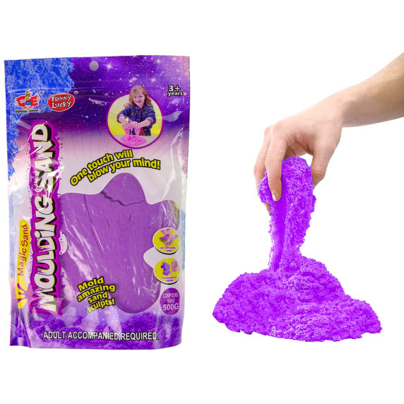 Nisip cinetic - 500 g Inlea4Fun MOULDING SAND - violet